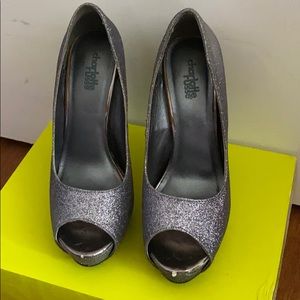 Silver black glitter PEWTER GLITTERS SHOES
